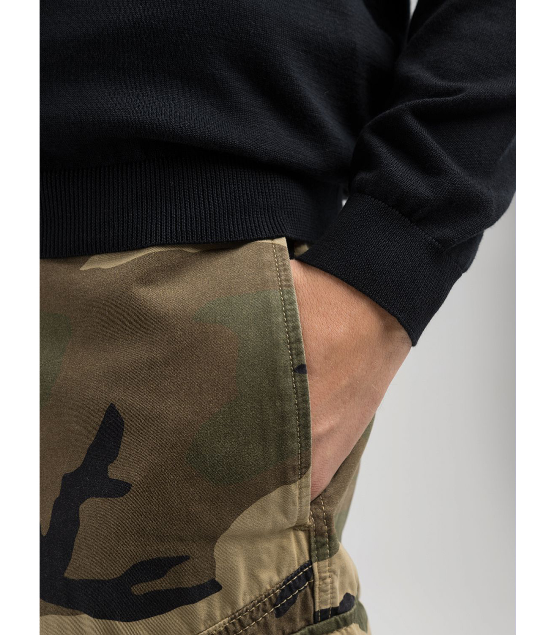 コットンクルーネックセーター 詳細画像 ブラック 6